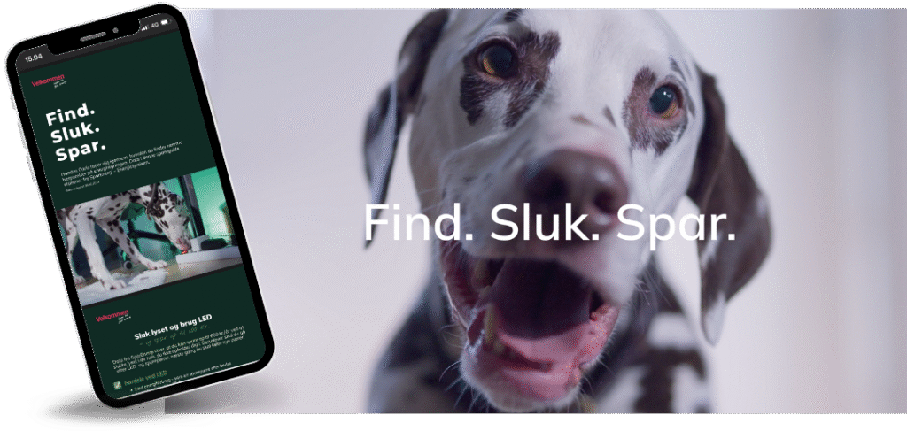 Carlo glad elspareskinne find sluk spar velkommen elaftale grøn strøm variabel elpris sparetips med mobil